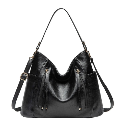 Bolso Hobo Mujer Asa Hombro Correa Larga Bolsillos Cremallera