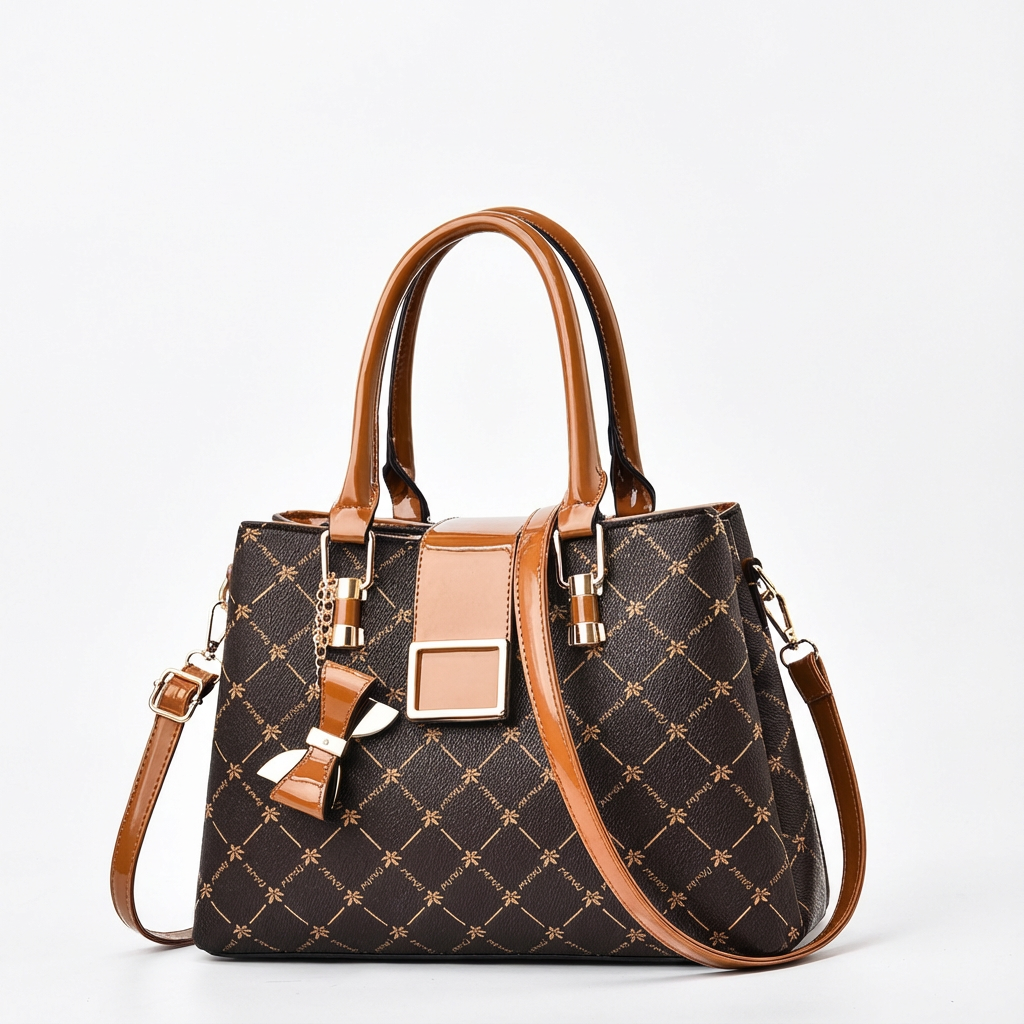 Bolso de mano mujer estructurado con bandolera extraíble tote