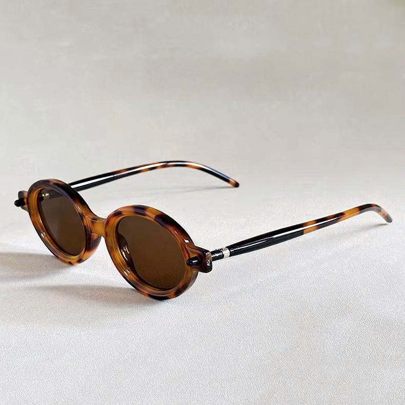 Gafas de Sol Unisex Montura Vintage Ovalada Protección UV400