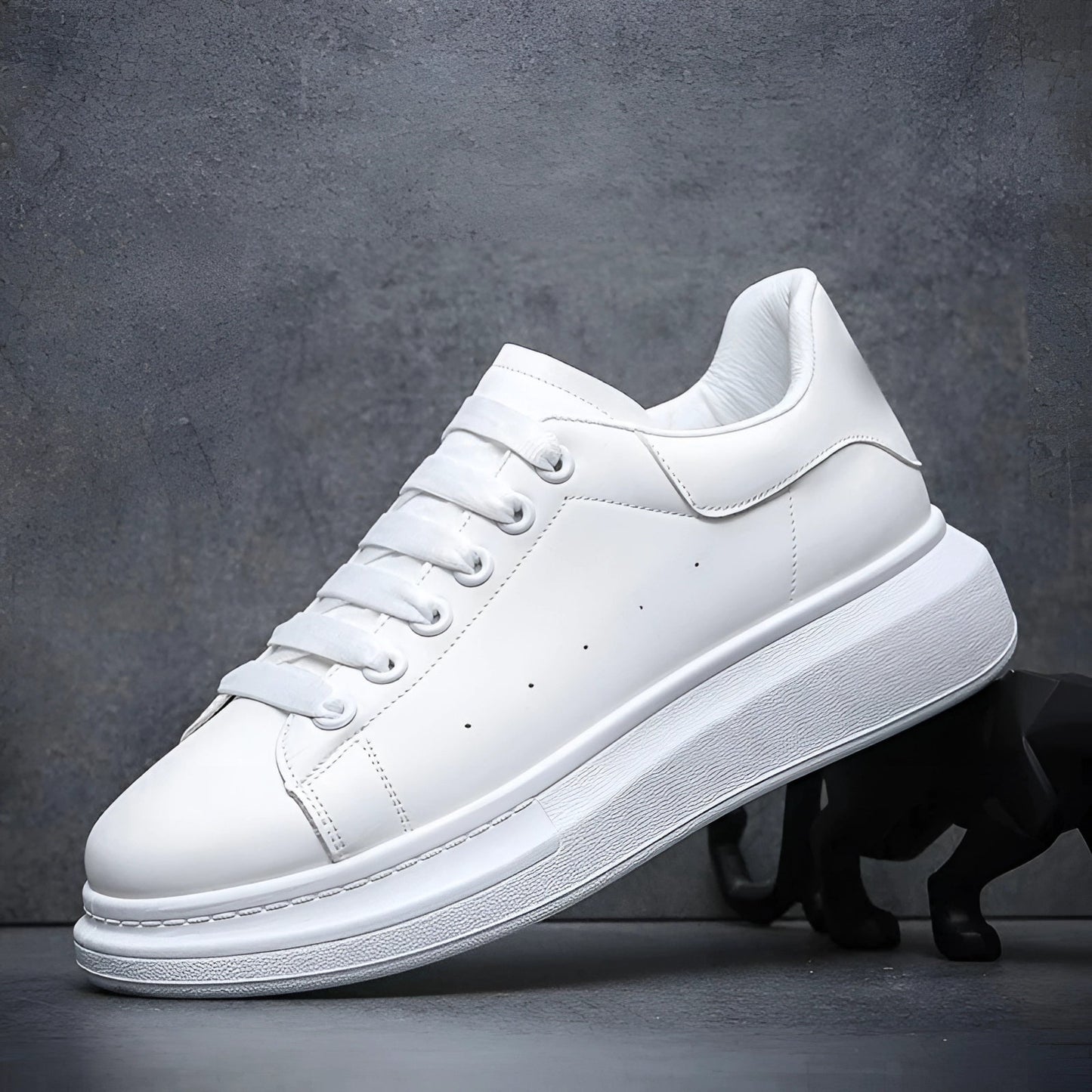 Zapatillas Hombre de Piel Suela Plataforma