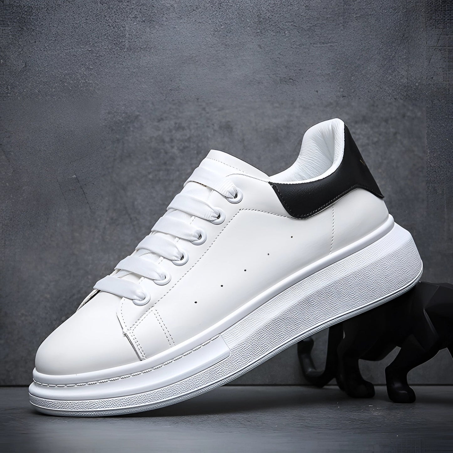 Zapatillas Hombre de Piel Suela Plataforma