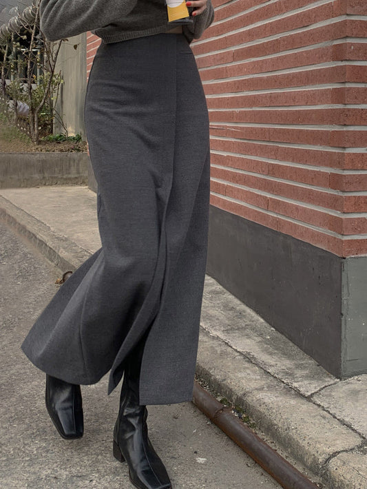 Falda Maxi Mujer con Abertura Lateral Ajuste Fluido - Mavetta