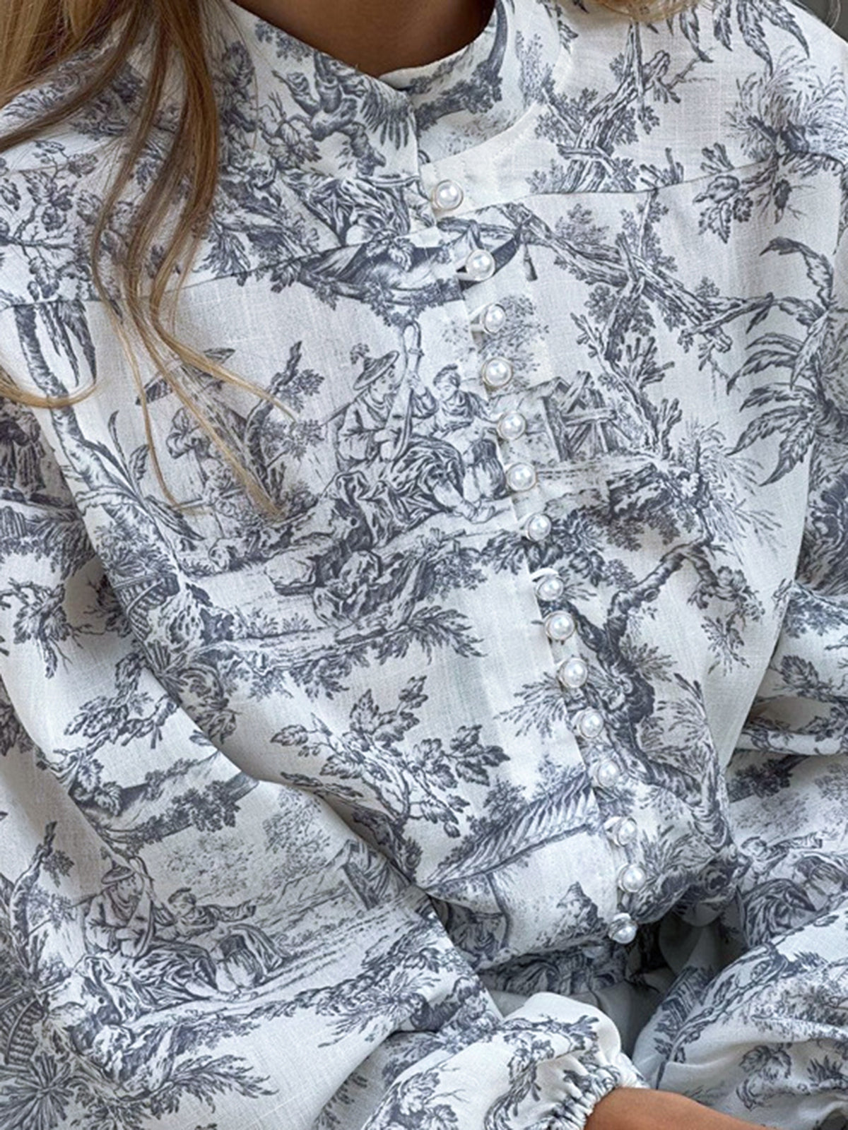 Vestido corto mujer de linea A con lazo y estampado artistico