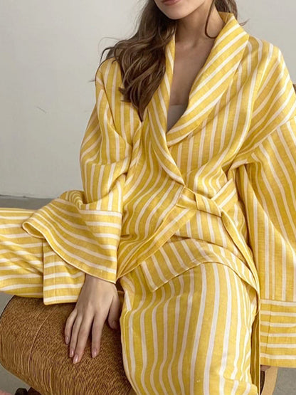 Conjunto Mujer Lounge de Algodón Estilo Relajado