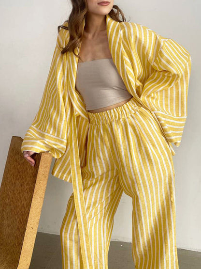 Conjunto Mujer Lounge de Algodón Estilo Relajado