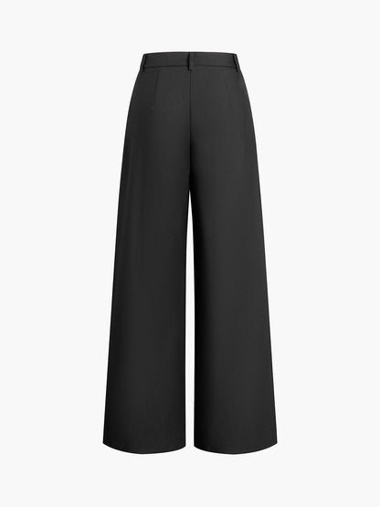 Pantalones Mujer Pierna Ancha Talle Alto