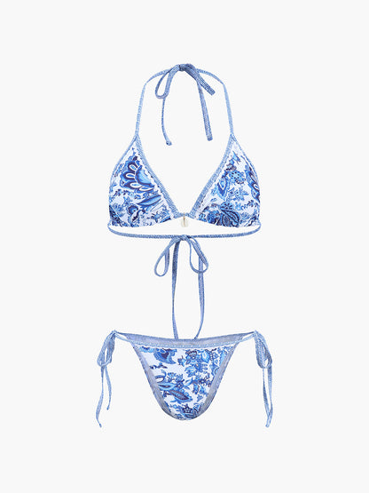 Bikini Mujer Dos Piezas con Cuello Halter y Relleno Extraíble - Mavetta