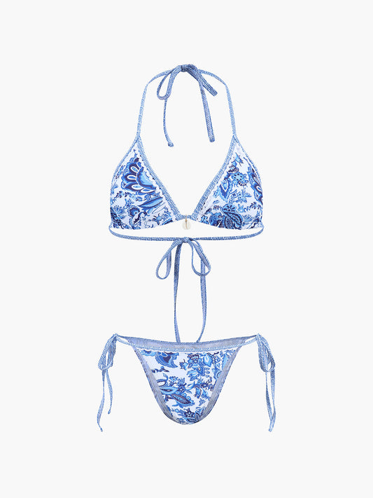 Bikini Mujer Dos Piezas con Cuello Halter y Relleno Extraíble - Mavetta