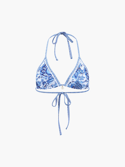 Bikini Mujer Dos Piezas con Cuello Halter y Relleno Extraíble