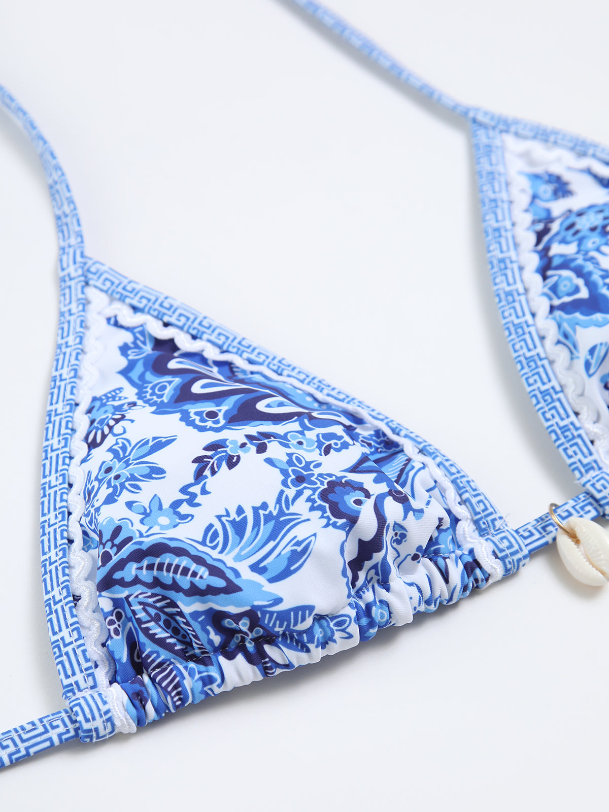 Bikini Mujer Dos Piezas con Cuello Halter y Relleno Extraíble