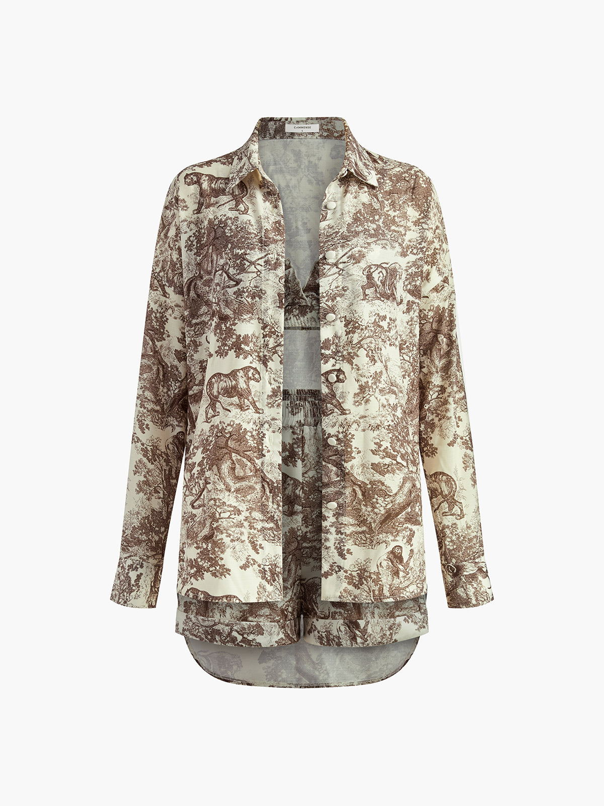Conjunto Mujer de Tres Piezas Estampado Floral