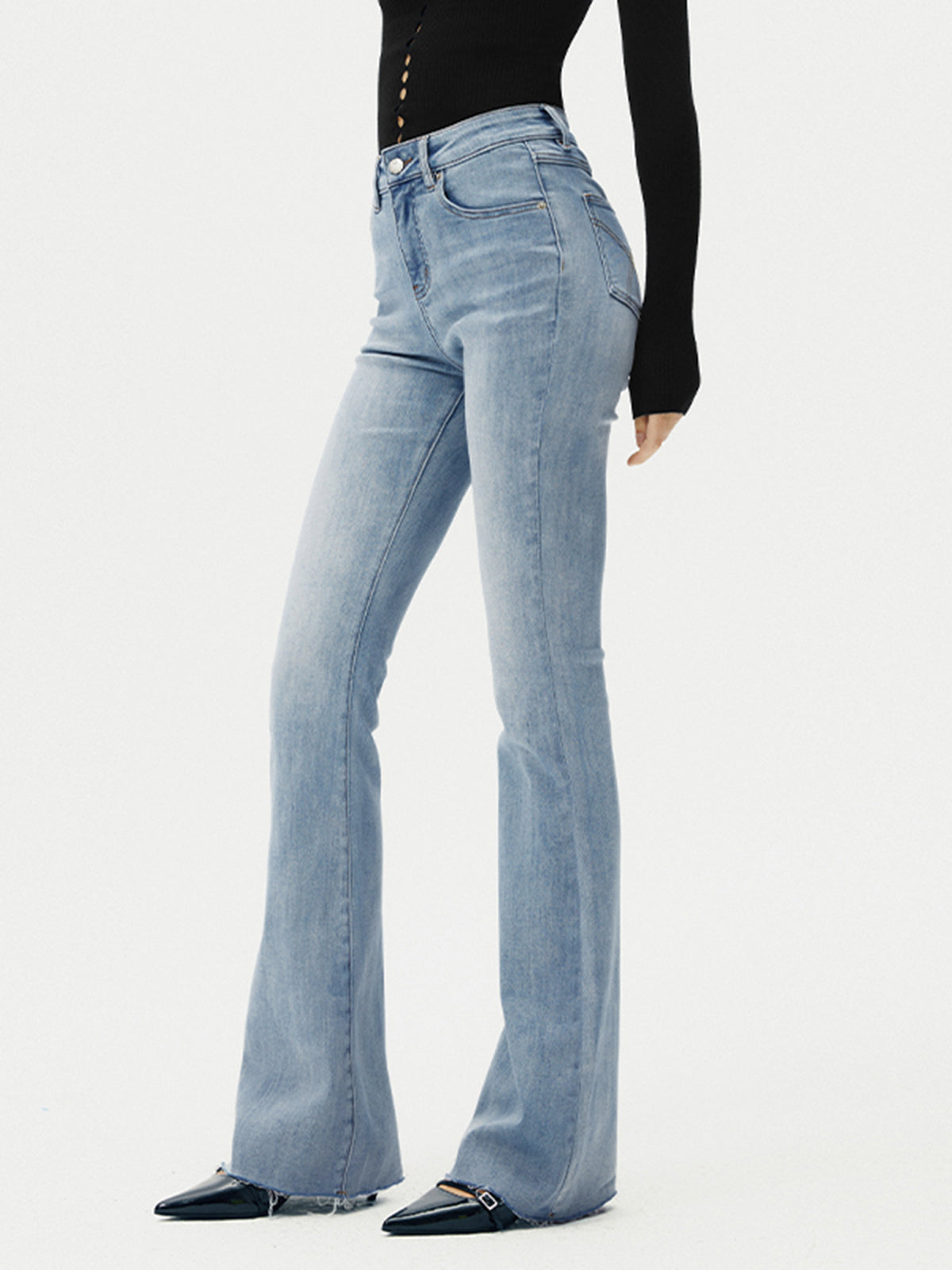 Vaqueros Mujer de Talle Alto Ajuste Slim