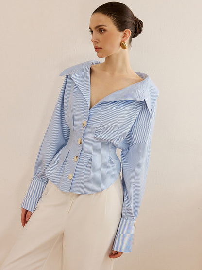 Camisa Hombre Algodón Cuello Clásico Diseño Detallado