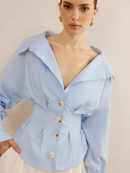 Camisa Hombre Algodón Cuello Clásico Diseño Detallado