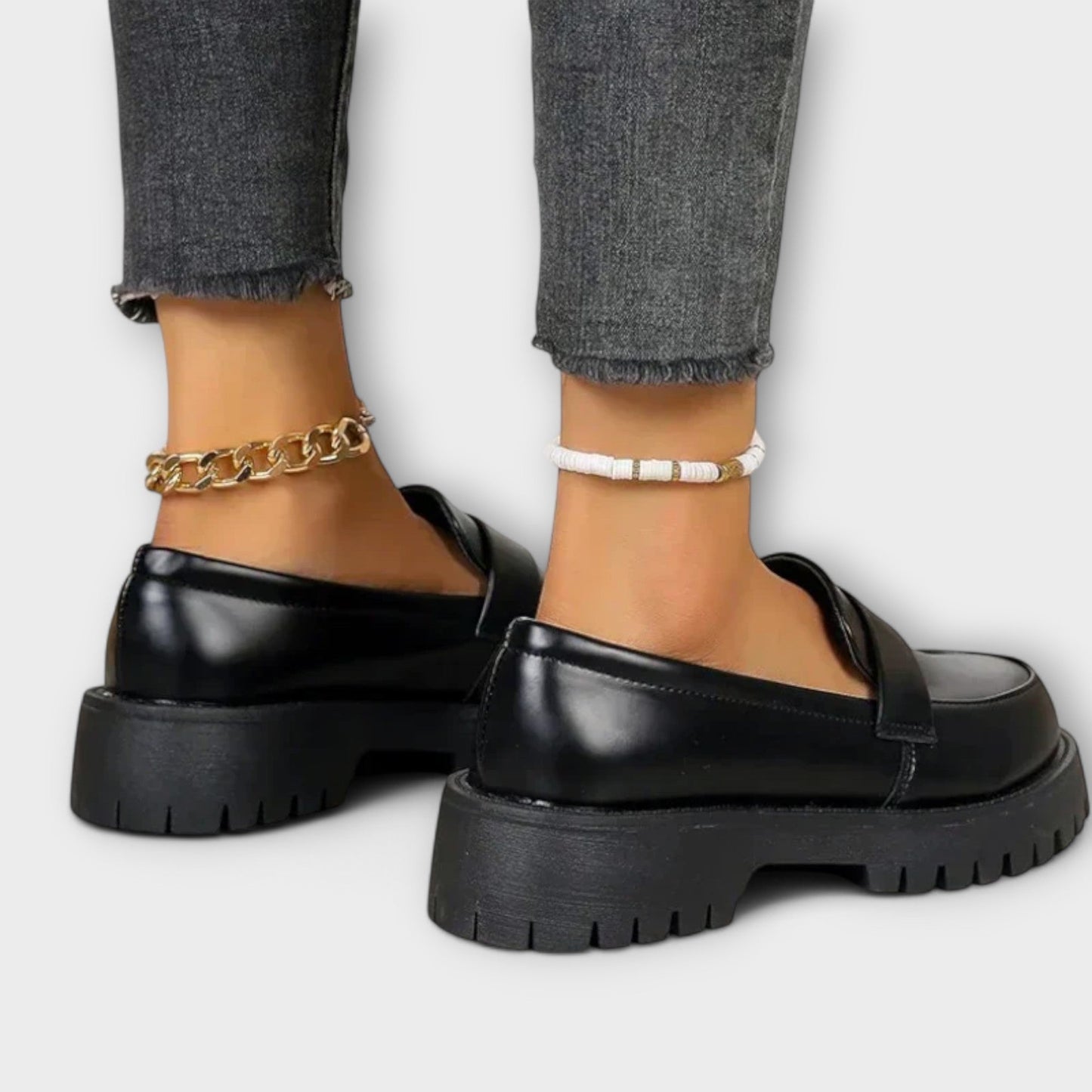 Mocasines ortopédicos hombre suela gruesa diseño clásico