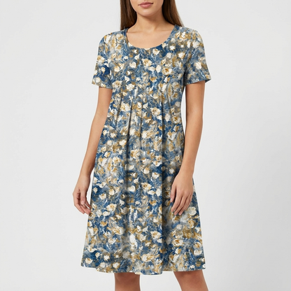 Vestido midi mujer Acampanado Estampado Floral
