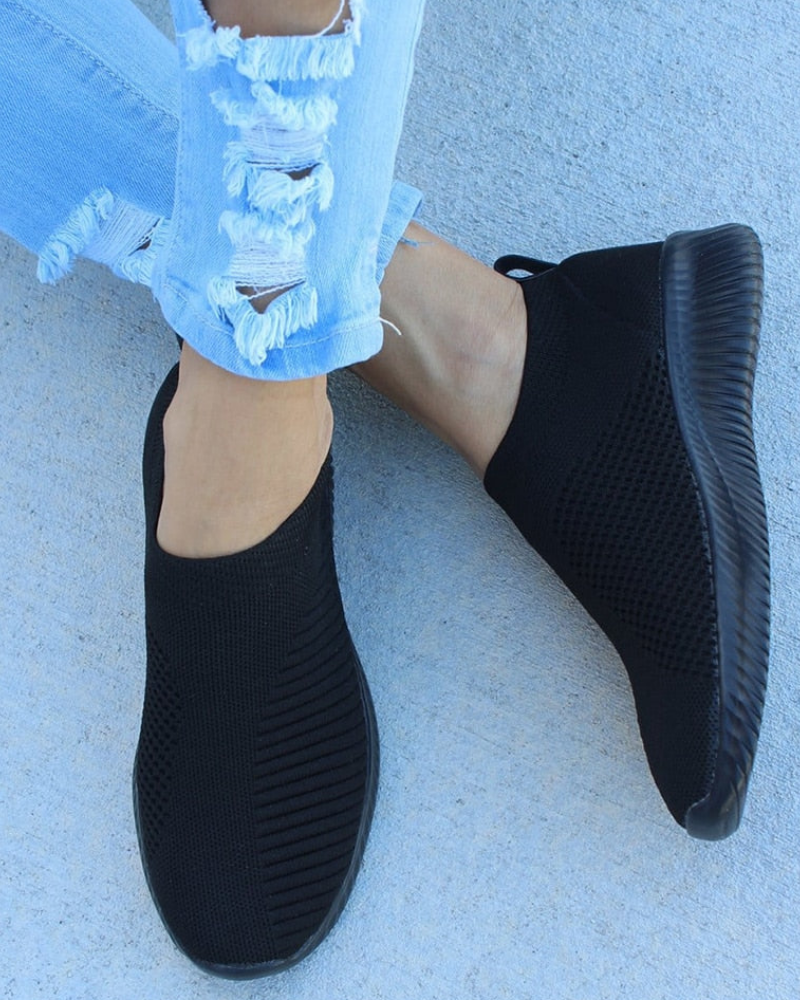 Zapatillas Mujer Malla Transpirable Sin Cordones