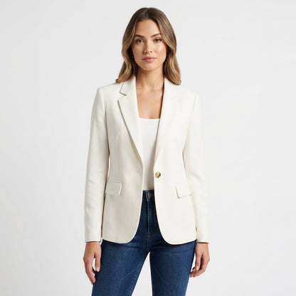 Blazer Mujer Entallada Un Botón Corte Clásico - Mavetta