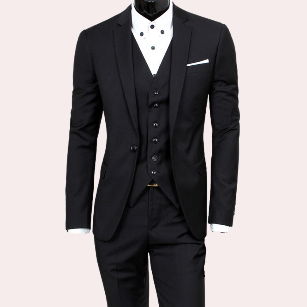 Conjunto Formal Hombre Tres Piezas Ajuste Clásico - Mavetta