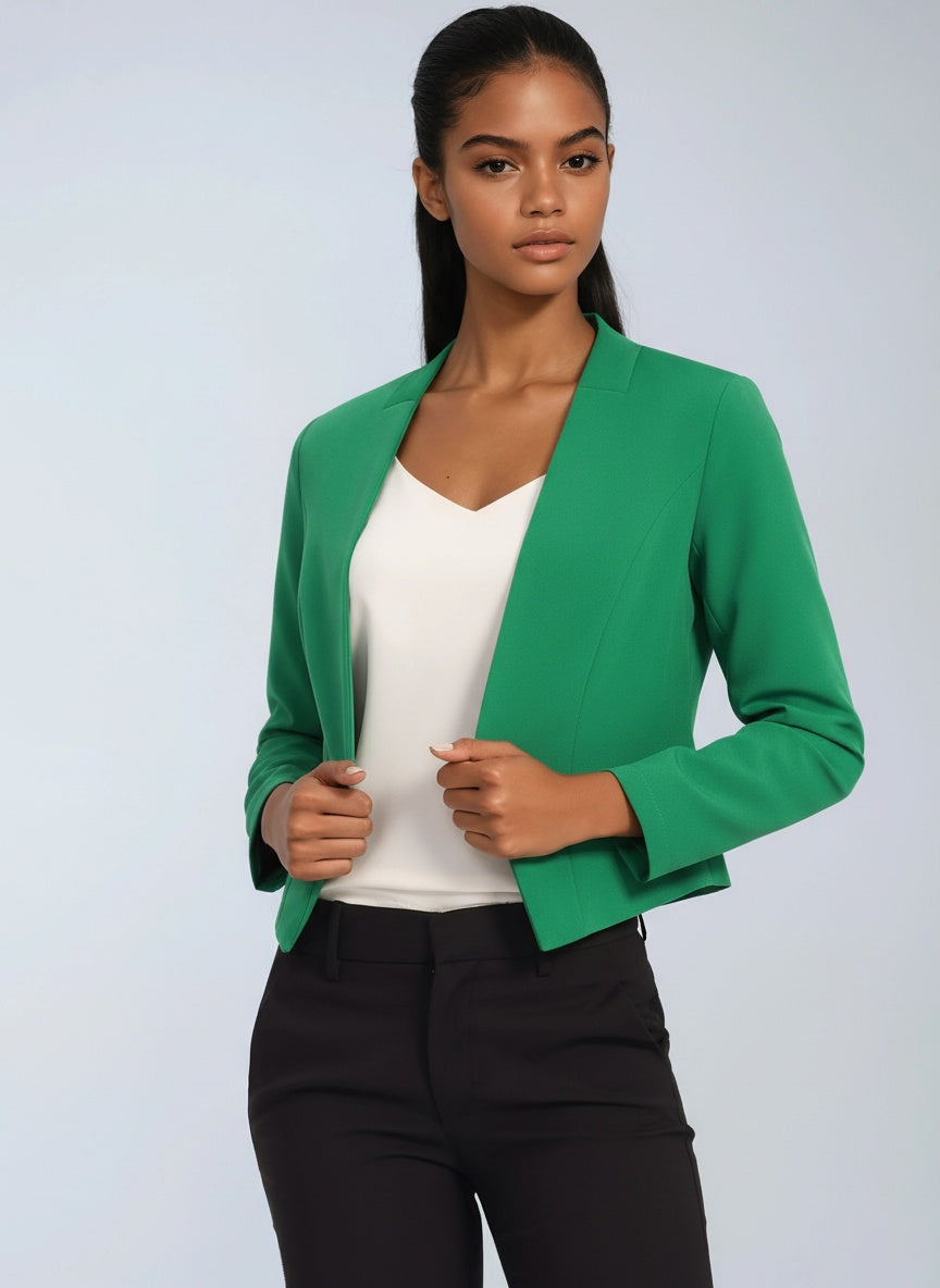 Blazer Mujer de Tela con Corte Estructurado