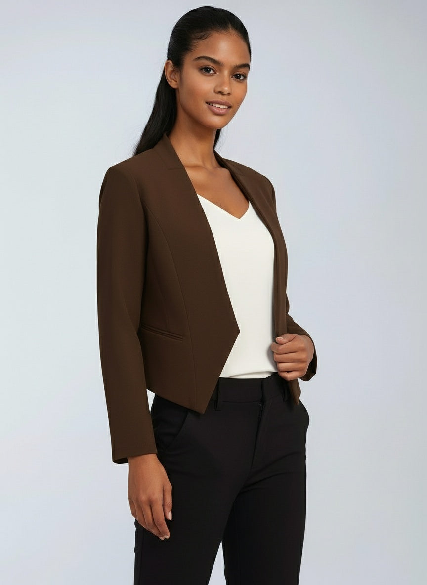 Blazer Mujer de Tela con Corte Estructurado