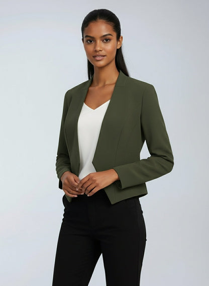 Blazer Mujer de Tela con Corte Estructurado