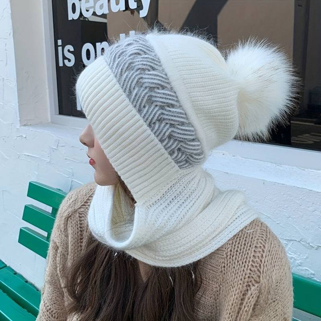 Set Mujer de Gorro y Bufanda Tejidos Conjunto