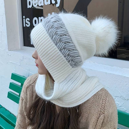Set Mujer de Gorro y Bufanda Tejidos Conjunto