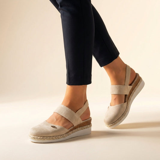 Sandalias Mujer Plataforma Esparto Ortopédicas Confortables - Mavetta