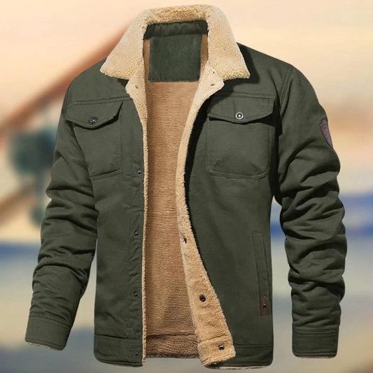 Abrigo Hombre Acolchado Invierno Cálido Ajuste Regular - Mavetta