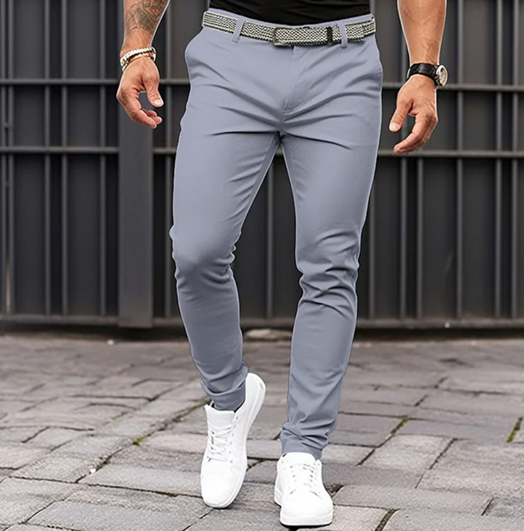 Pantalones Hombre Confortables Ajuste Moderno Elegante