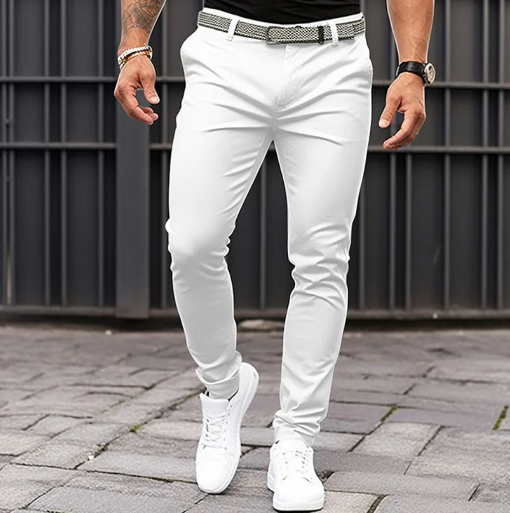 Pantalones Hombre Confortables Ajuste Moderno Elegante