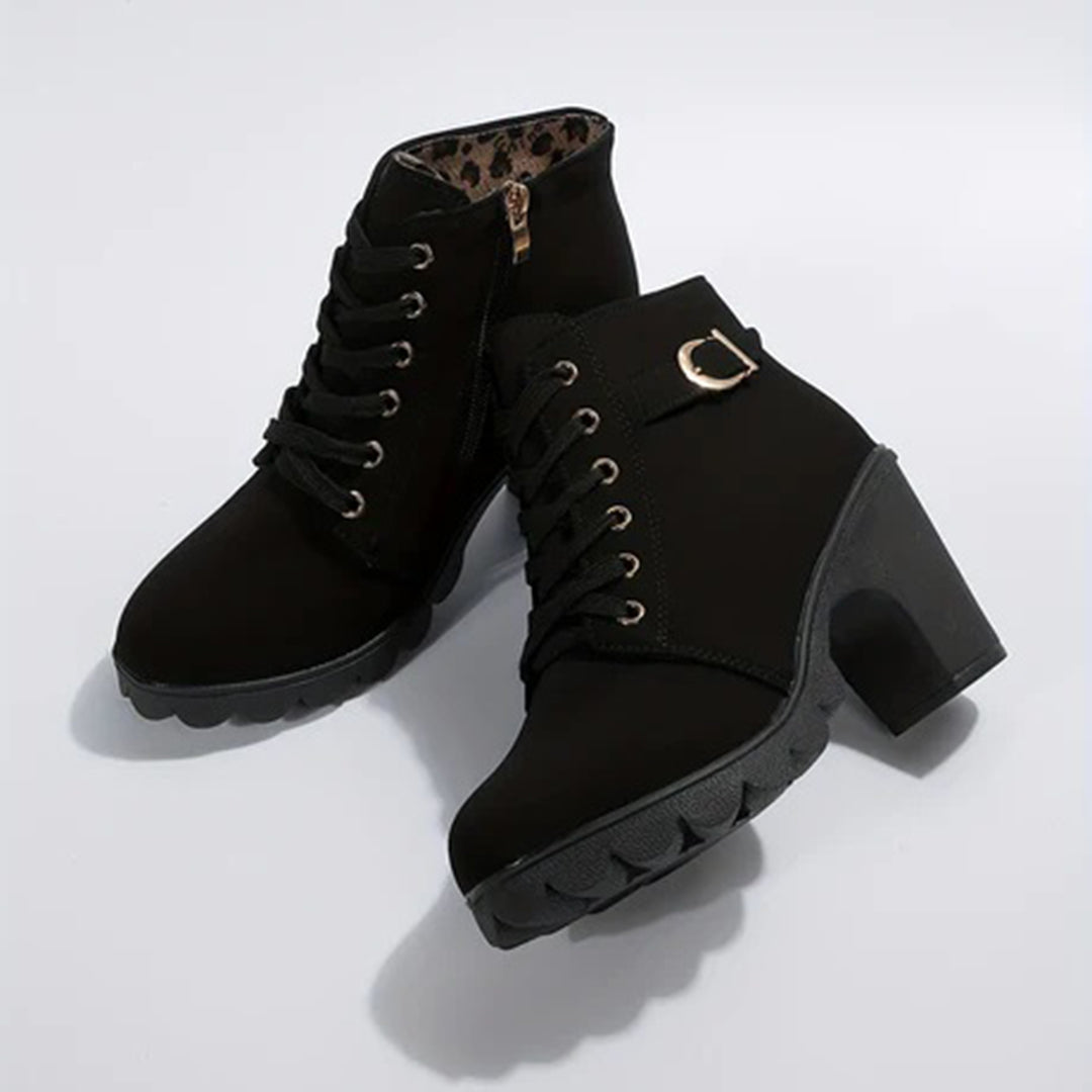 Botines mujer de piel diseño elegante