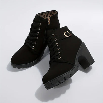 Botines mujer de piel diseño elegante