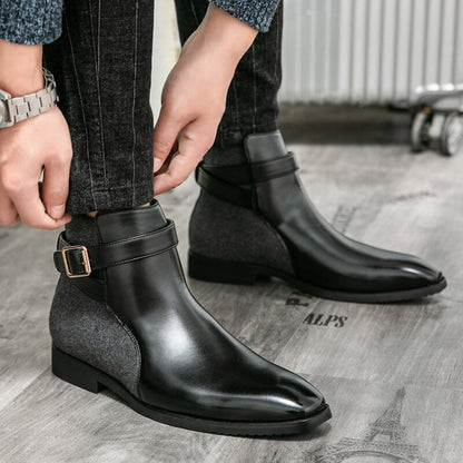Botines Hombre de Piel Ajuste Clásico