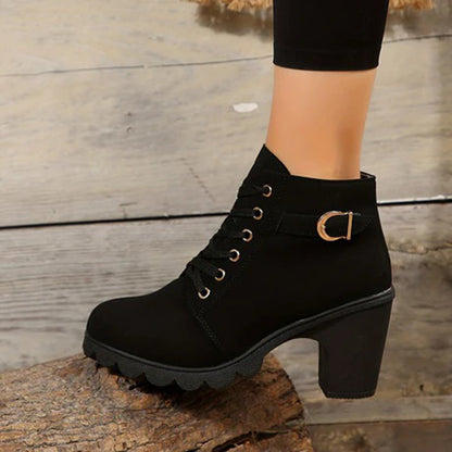 Botines mujer de piel diseño elegante