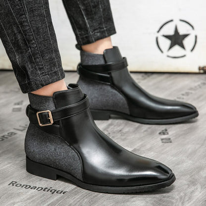 Botines Hombre de Piel Ajuste Clásico