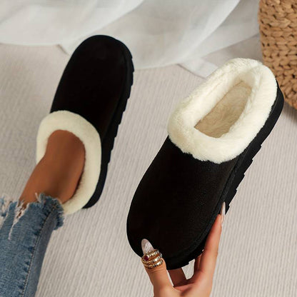 Zapatillas de casa mujer cálidas suela gruesa
