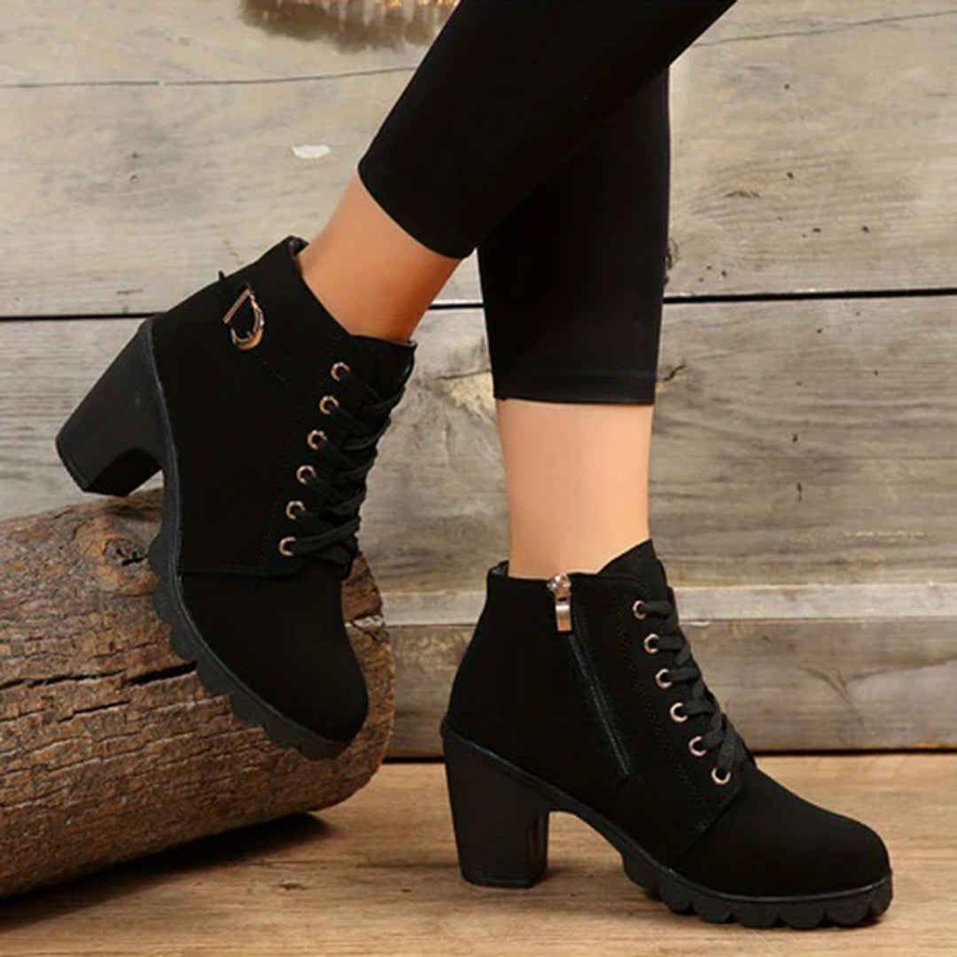 Botines mujer de piel diseño elegante