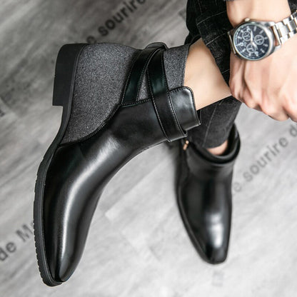 Botines Hombre de Piel Ajuste Clásico