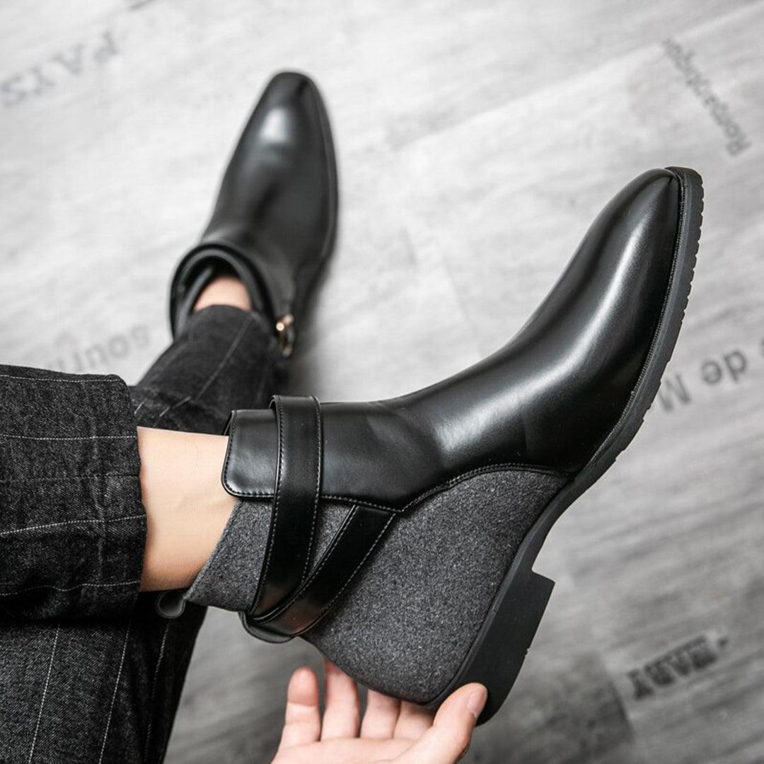 Botines Hombre de Piel Ajuste Clásico