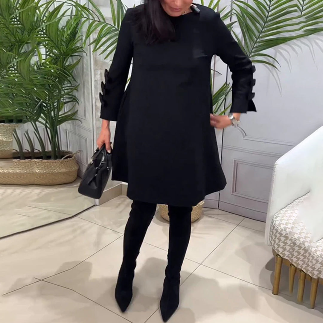 Vestido Casual Mujer Manga Larga Ajuste Regular