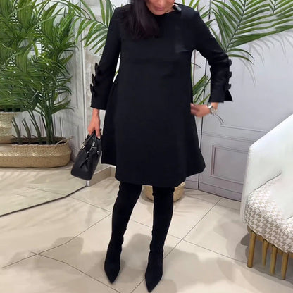 Vestido Casual Mujer Manga Larga Ajuste Regular