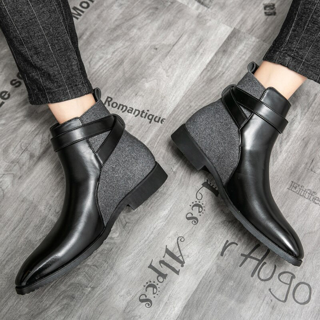 Botines Hombre de Piel Ajuste Clásico