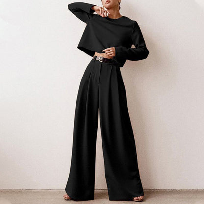 Conjunto Mujer de Dos Piezas Bordado y Pantalón Palazzo - Mavetta