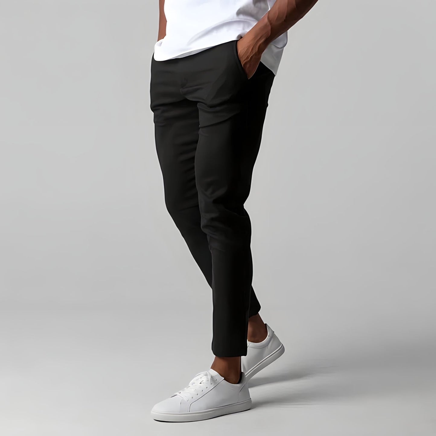 Pantalones chinos hombre elastico comodos corte moderno diario