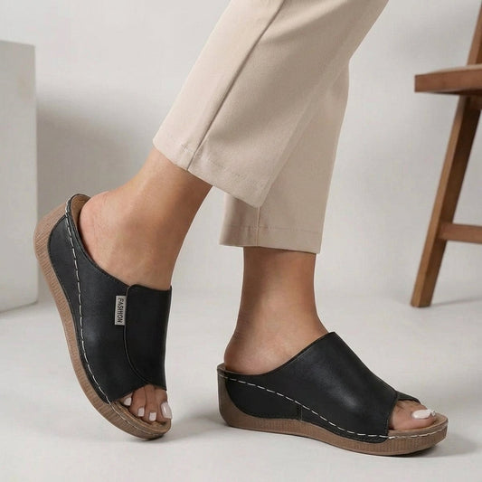 Zuecos Ortopédicos Mujer Cuña Diseño Fácil de Poner - Mavetta