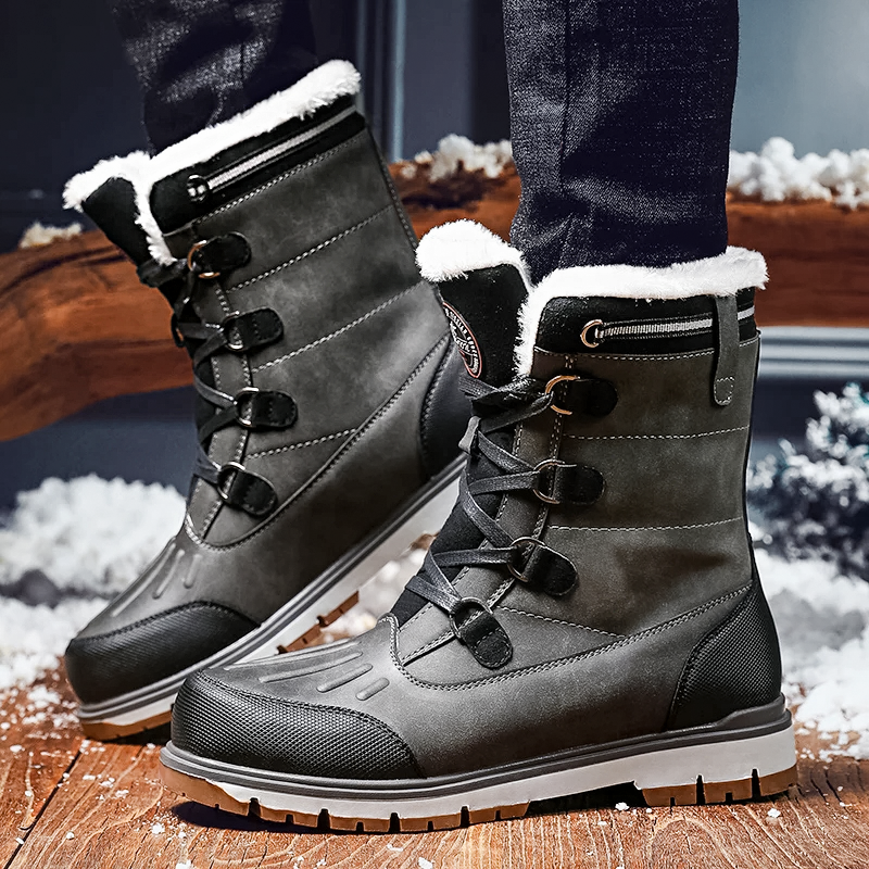 Botas invierno hombre con forro cálido suela antideslizante