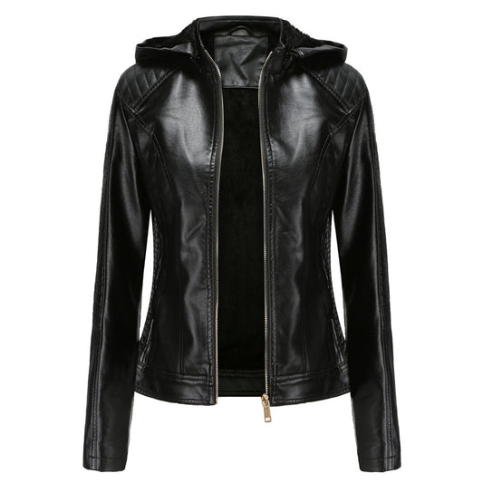 Chaqueta Mujer de Cuero Versátil Corte Ajustado - Mavetta