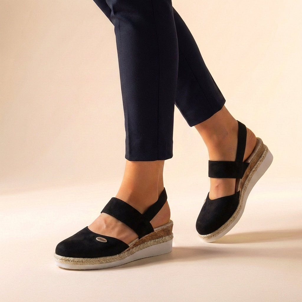 Sandalias Mujer Plataforma Esparto Ortopédicas Confortables